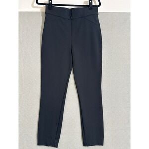 Spanx The Perfect Pant Slim Skinny Black High Rise Ponte Trousers Womens Medium